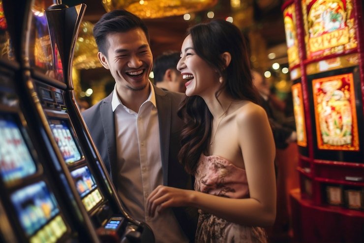 slot surya mobile app showing payment method selection screen with DANA, OVO, and other payment icons